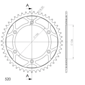 Supersprox Steel Rear sprocket 46t Black 