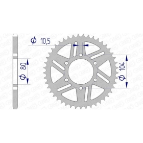 AFAM Aluminium Rear Sprocket 17606 520 KAWASAKI NINJA/Z/ZXR 1990-2022