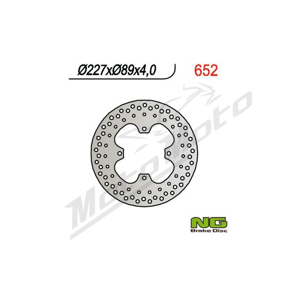 NG BRAKES Front Fixed Brake Disc 227mm Polaris ATP / Big / Magnum 250-800cc 90-20