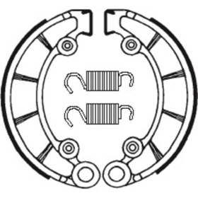 TECNIUM Street/ATV Organic Brake shoes BA072 Honda CB / TRX 450-550cc 72-04