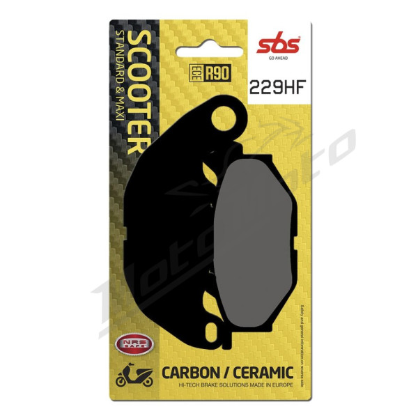 SBS HF Street Ceramic Brake Pads Front 229HF Yamaha YP 125R 2017