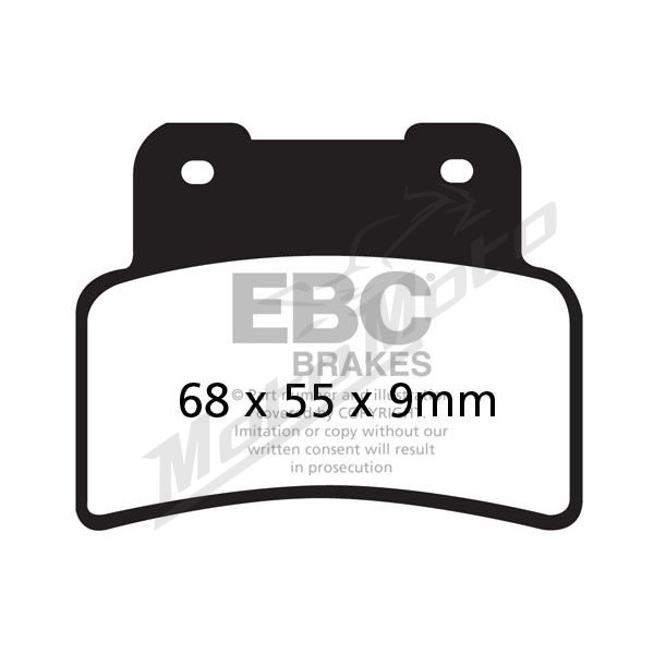 EBC SFA stabdžių trinkelės KYMCO EXCITING 400cc 14-21