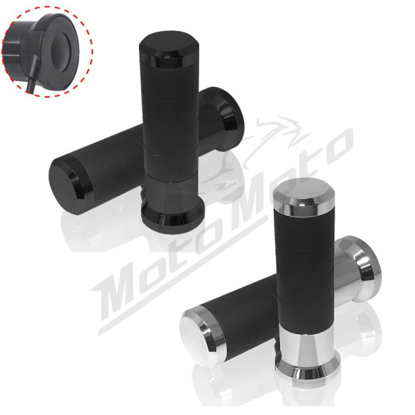 Koso šildomos rankenėlės su valdikliu 22mm/25mm 7/8-1 ilgis - 120mm valdiklis