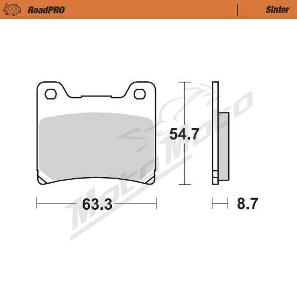 MOTO-MASTER Roadpro Front Brake Pads Yamaha FJ / FZ / FZX / TZR / XJ / XV / YX 125-1200 83-97