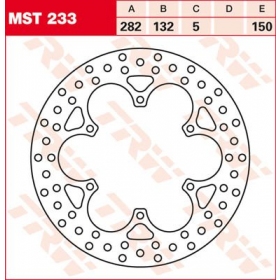 PRIEKINIS / GALINIS STABDŽIŲ DISKAS MST233 ROYAL ENFIELD / YAMAHA 125-1300cc 1984-2020 1VNT