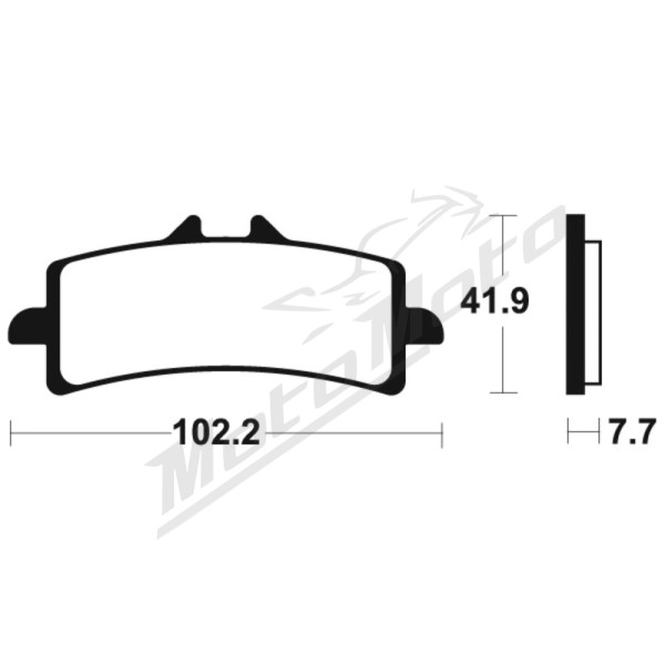 TECNIUM Sintered Metal Brake Pads MTR341 Ducati / Husqvarna / KTM / Kawasaki / Suzuki / Triumph 450/1299 07-25