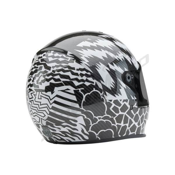 BELL Eliminator Carbon Helmet - Deathspray Gloss Black/White/Black