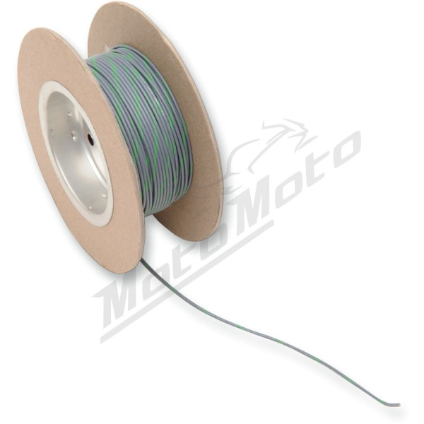 NAMZ OEM spalvos laido ritė Pilka / Žalia 18 AWG 30,5m
