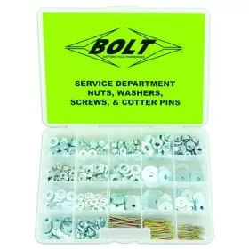 BOLT Nuts, Washers, Screws & Cotter Pins Assortment 422 pieces