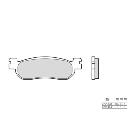 BREMBO Scooter Sintered stabdžių trinkelės galinės MBK / YAMAHA 125-250cc 1998-2019