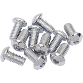 DRAG SPECIALTIES Replacement Button Head Bolts M10 10pcs.