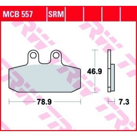 STABDŽIŲ TRINKELĖS TRW MCB557SRM