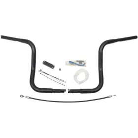 FAT BAGGERS INC. Round Top Handlebar Kit Black 91.5x30.5cm Harley Davidson FLHT / FLHTC / FLHX / FLHXXX 1584-1690 08-13 