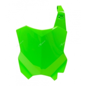 RACETECH Front Number Plate Kawasaki KX 250/450cc 16-23 Neon Green
