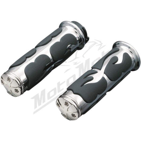 KURYAKYN ISO Flame rankenėlės Ø25.4mm Harley Davidson FLD / FLHT / FLHTI / FLSTC / FXR / XL / XR 883/1800 82-22 