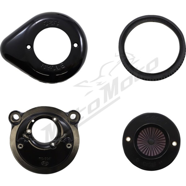 S&S CYCLE Air Stinger Stealth Air Cleaner Kit Harley Davidson XL 883-1200cc 07-22