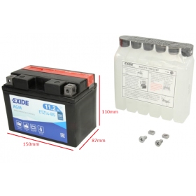 Battery YTZ14-BS EXIDE 12V 11Ah