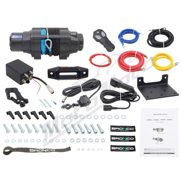 BRONCO HDCS Winch 1590kg synthetic line