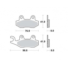  BRAKE PADS FERODO FDB497P / MCB582 STANDARD PLATINUM