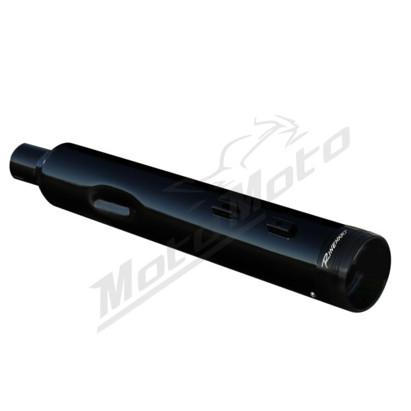 RINEHART RACING 500-0186 4.5 Muffler Slip-On Duals (black)  for FLH / FLHR / FLHRC / FLHRXS / FLHT 1750-1923cc 17-24