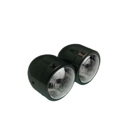 BIHR Twin Black Headlight Universal Ø90mm 