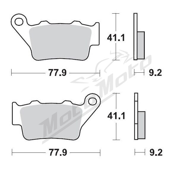 MOTO-MASTER Racing GP Rear Brake Pads KTM / Husqvarna / Honda / Gas Gas 125-701 94-24