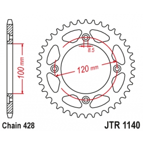 Rear sprocket JTR1140