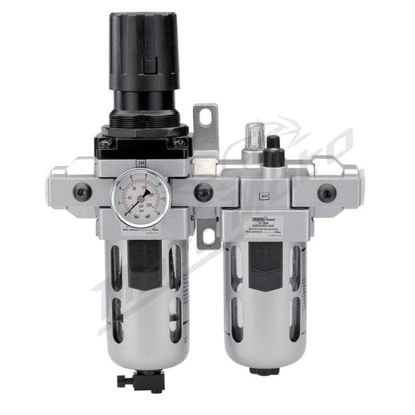 DRAPER Combined filter - regulator - lubricator for compressor / pneumatic tools 1/2"