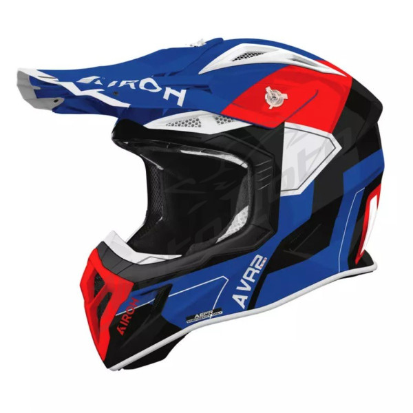 AIROH Aviator Ace II Motocross Helmet Blue / Reg Gloss
