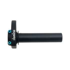Domino universal throttle grip - aluminum, black, suitable for 125 motorcycles