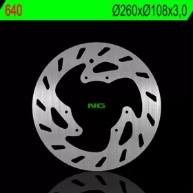 NG BRAKES 640 Front Round Fixed Brake Disc HUSQVARNA HUSKY 50 01