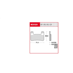 TRW TRQ Brake Pad Sintered Race Kawasaki / Suzuki 600-1300cc 04-20