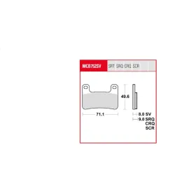 TRW TRQ Brake Pad Sintered Race Kawasaki / Suzuki 600-1300cc 04-20