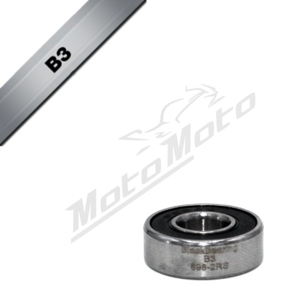 BLACK BEARING B3 Bearing 8x19x6 mm 698-2RS