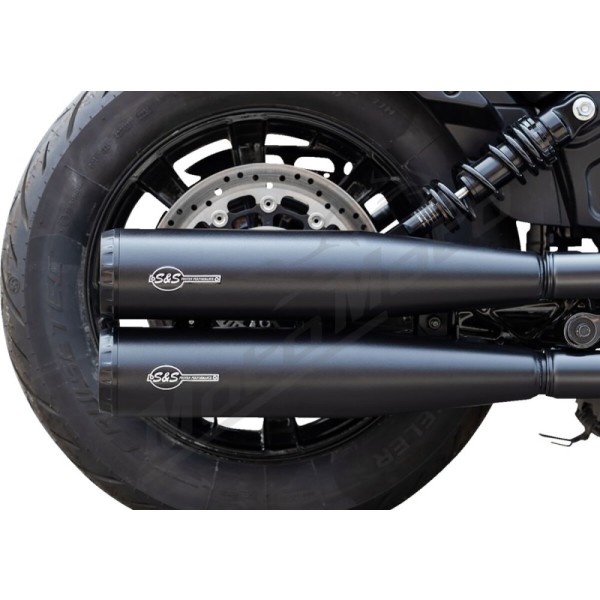 S&S CYCLE Grand National Slip-On Mufflers Indian Scout 999-1133cc 19-23