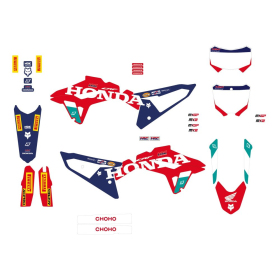Blackbird Sticker Set (Decals) REPLICA TEAM HRC 25 Honda CRF 250-450R 25->