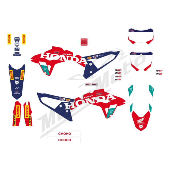 Blackbird lipdukų rinkinys REPLICA TEAM HRC 25 Honda CRF 250-450R 25->