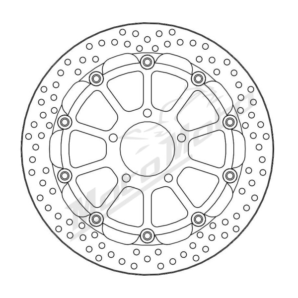 MOTO-MASTER Halo Racing  Front Floating Brake Disc Suzuki GSX / GSX-R / TL 600/1400 96-07