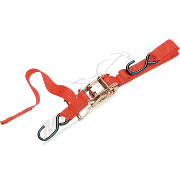 PARTS UNLIMITED Didelio galingumo Transportavimo Diržai 183x2,54cm Raudona