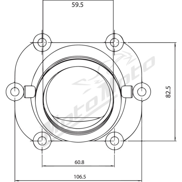 KIMPEX Carburetor Mounting Flange Polaris Fusion / IQ / RMK / Switchback 700-900cc 05-06