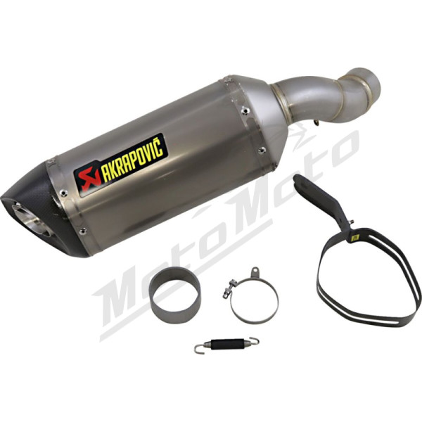 AKRAPOVIC Slip-On Line Muffler Titanium / Carbon Fiber Kawasaki Z 900 20-24