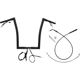 FAT BAGGERS INC. 1-1/4" EZ Install Flat Top Sharknose Handlebar Kit Black 32mm 89cm (40,5cm)
