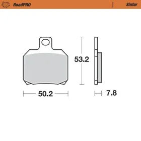 MOTO-MASTER Roadpro Rear Brake Pads Aprilia / Benelli / Bimota / Ducati / KTM / Kawaskai / MV Agusta / Voxan 125-1299 97-25