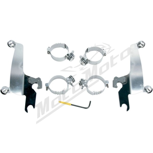 MEMPHIS SHADES METRIC No-Tool Trigger-Lock Mount Kit for Sportshield Honda VTX 1800 02-08