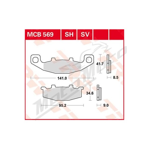TRW All Round Sintered Metal Brake Pads Hyosung / Kawasaki / Suzuki 250-1100cc 86-04