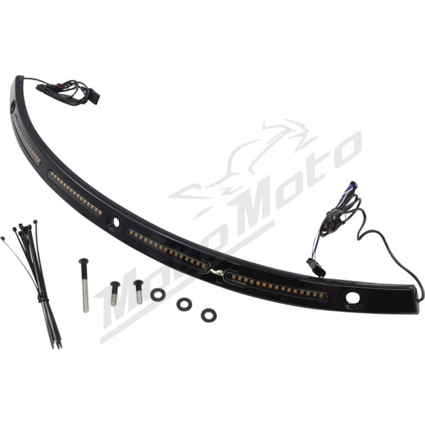 CUSTOM DYNAMICS Genesis® 4 Dynamic LED Batwing Windshield Trim Harley Davidson FLH / FLHTCU 1690-1923cc 14-25