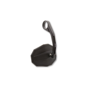 HIGHSIDER smart Bar End Mirror Straight Black Long (1pc) Aprilia / BMW / Derbi / Harley Davidson / Honda / Kawasaki / KTM / Moto Guzzi / Suzuki / Yamaha 125-1200cc 01-24