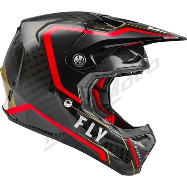 FLY RACING Formula Carbon Axon Helmet Black/Blue  XL
