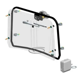 SARRAZIN Front Windshield Polycarbonate with Wiper Polaris Ranger 570/900cc 12-21