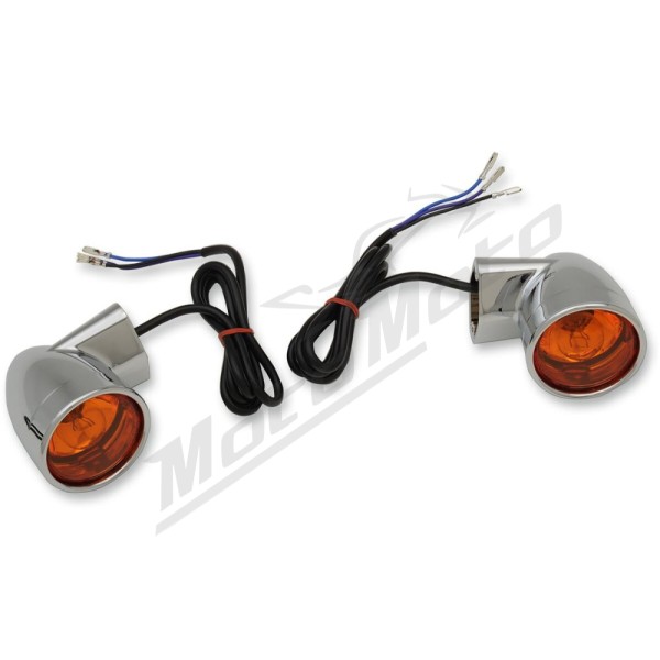 DRAG SPECIALTIES Bullet-Style Turn Signals Harley Davidson FLHR / FLHRC / FLHRCI / FLHRI / FLHRS 1340-1690cc 85-17